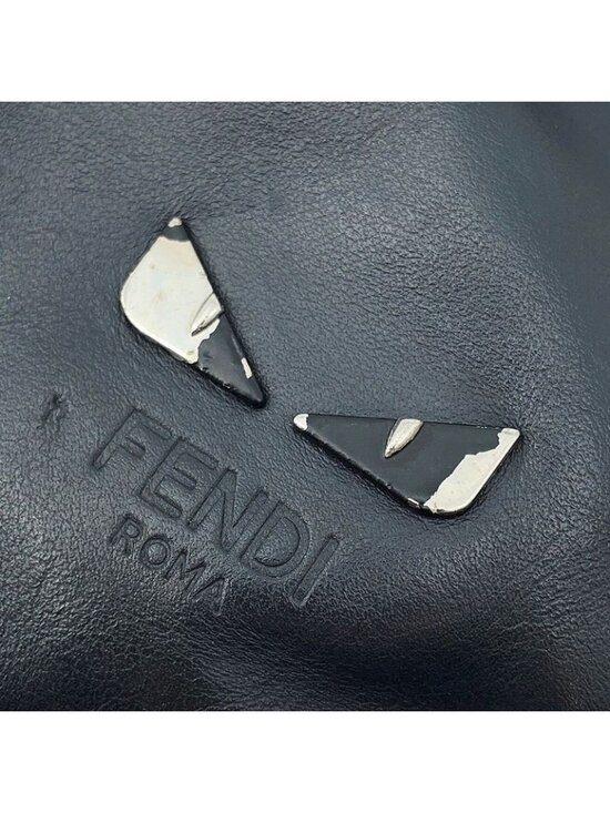 Fendi Backpack Monster Star Nylon Calfskin Black Navyblack main image 6